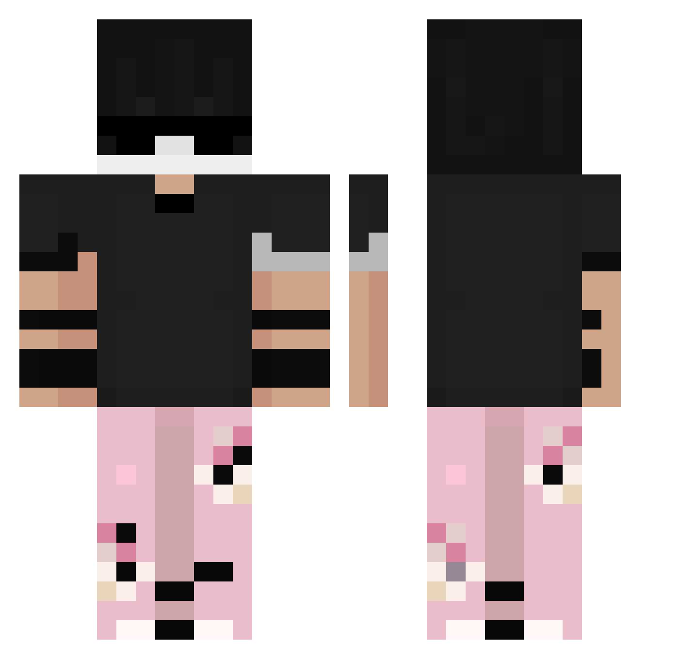 BladeFr4gs Minecraft skin, front and back view