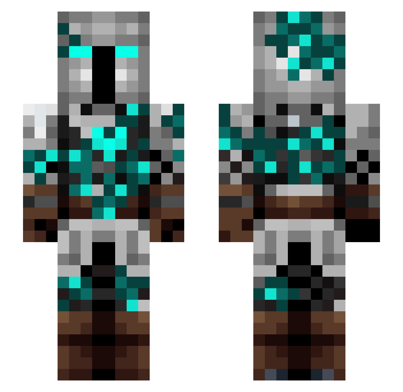 ccgrommit Minecraft skin, front and back view