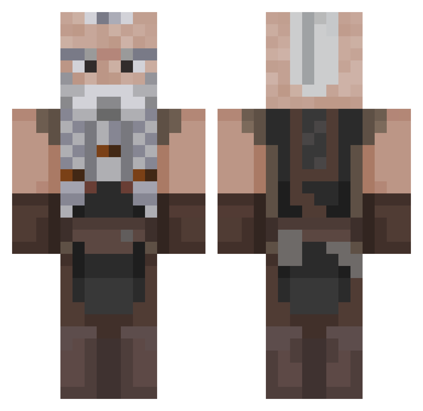 lulmarek Minecraft skin, front and back view