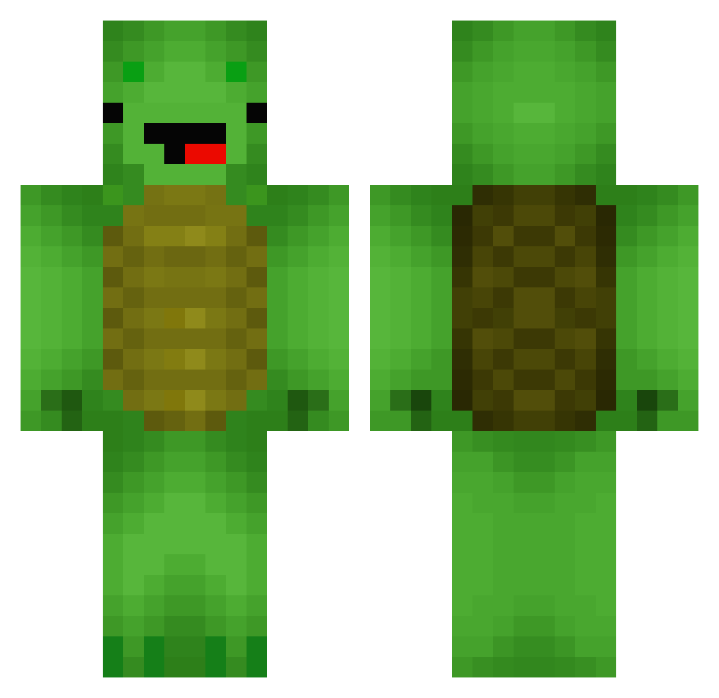 pochaooo Minecraft skin, front and back view