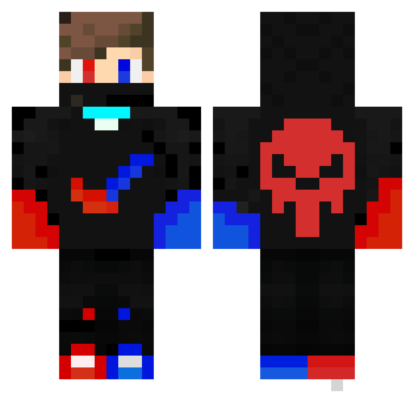 ridhonugyt Minecraft skin, front and back view