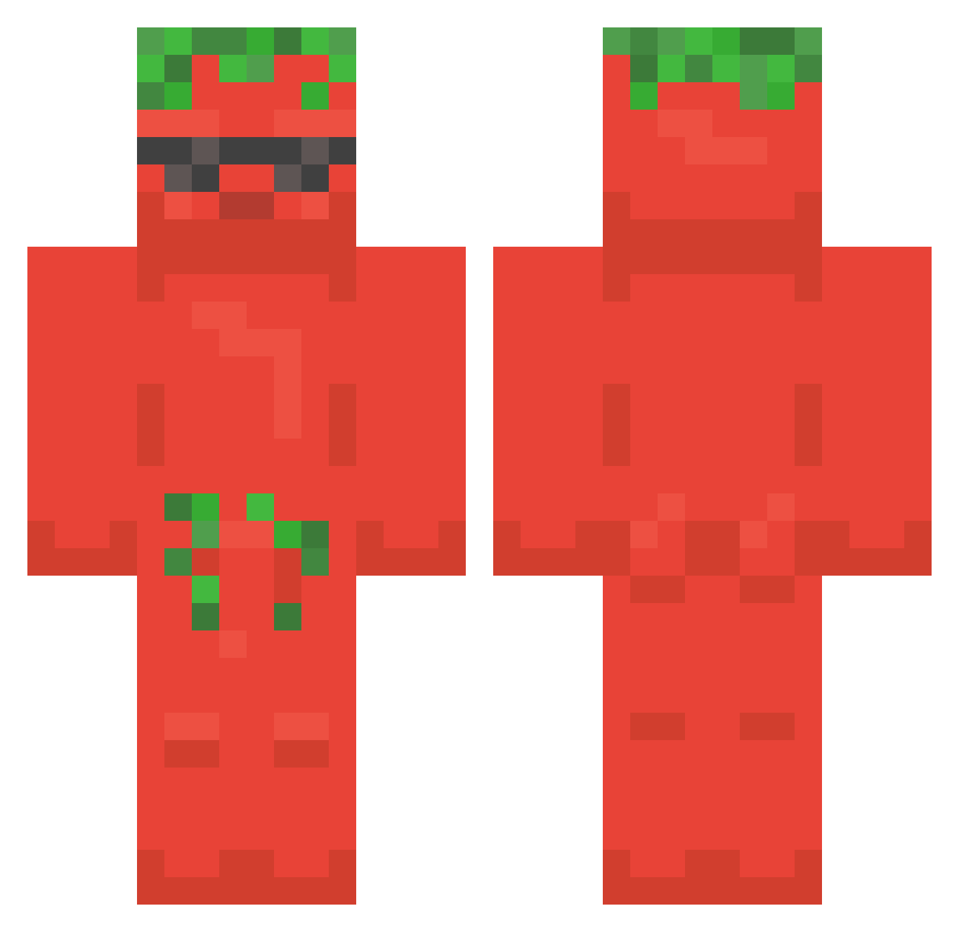 CHILLAP3PPOR Minecraft skin, front and back view