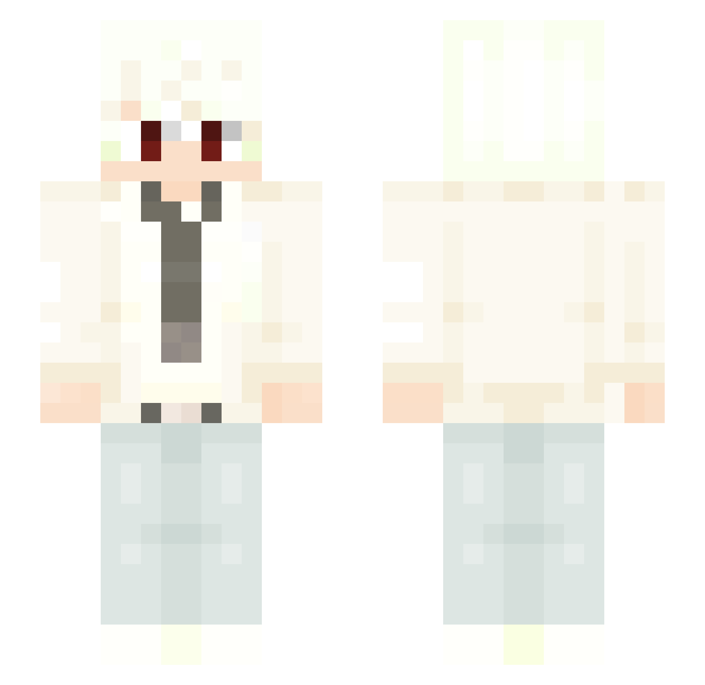 Tegatana_ Minecraft skin, front and back view