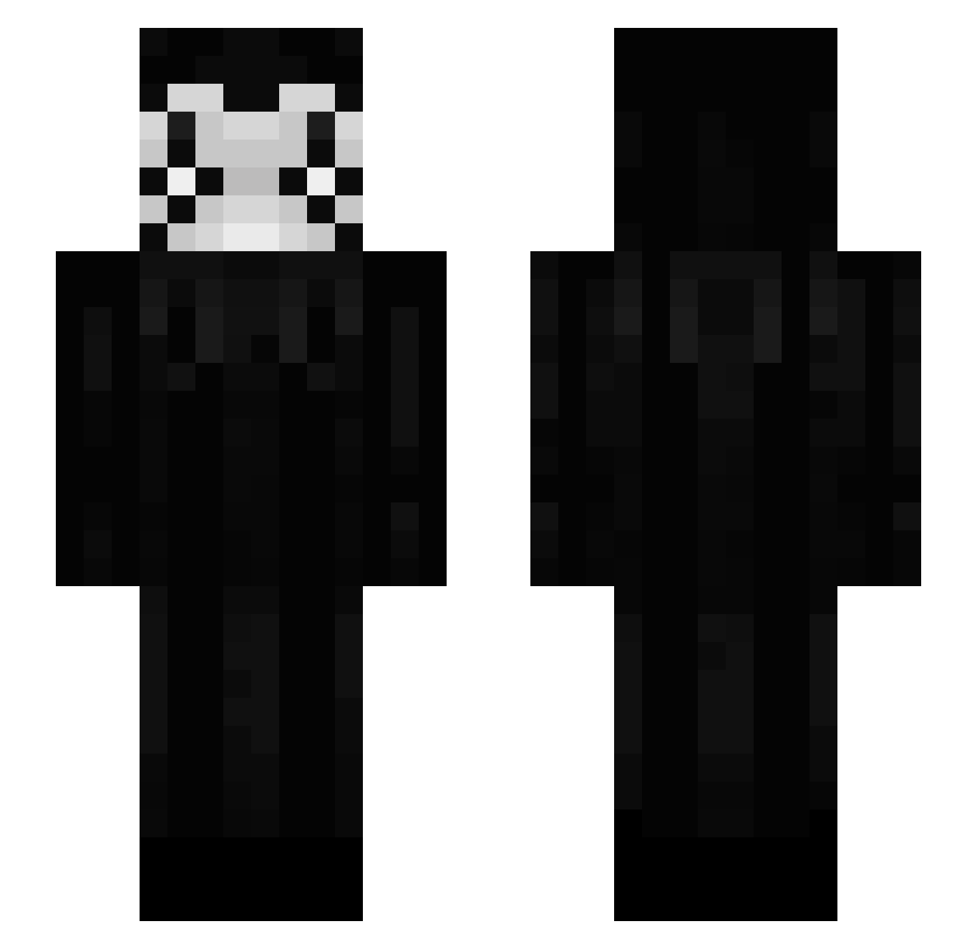 fishingspree Minecraft skin, front and back view