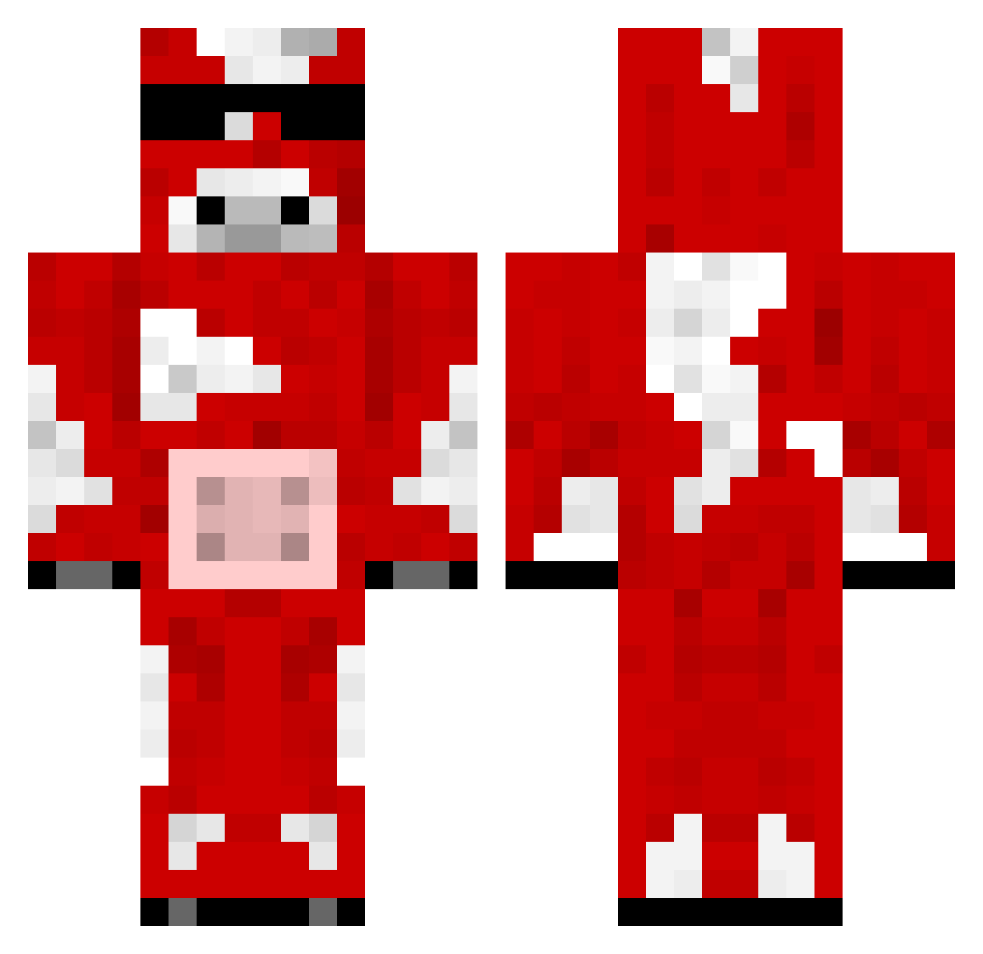 egoshatter Minecraft skin, front and back view