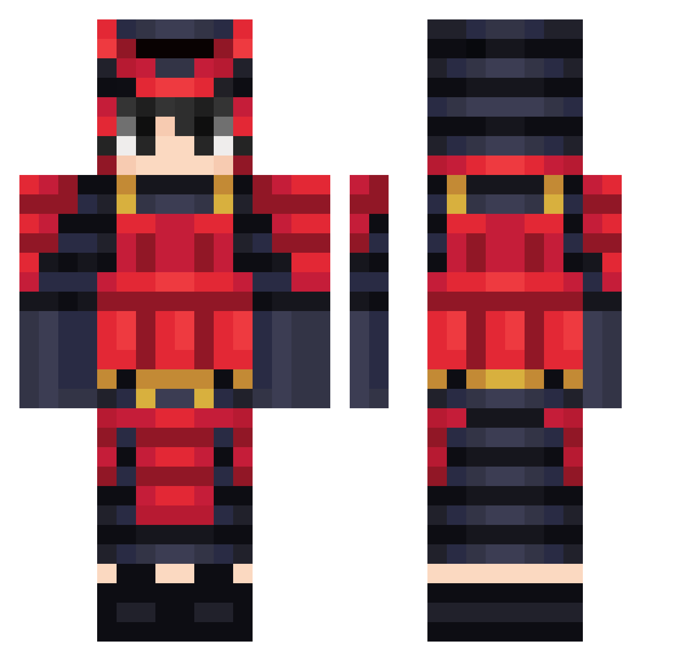 Cooper_Dooper Minecraft skin, front and back view