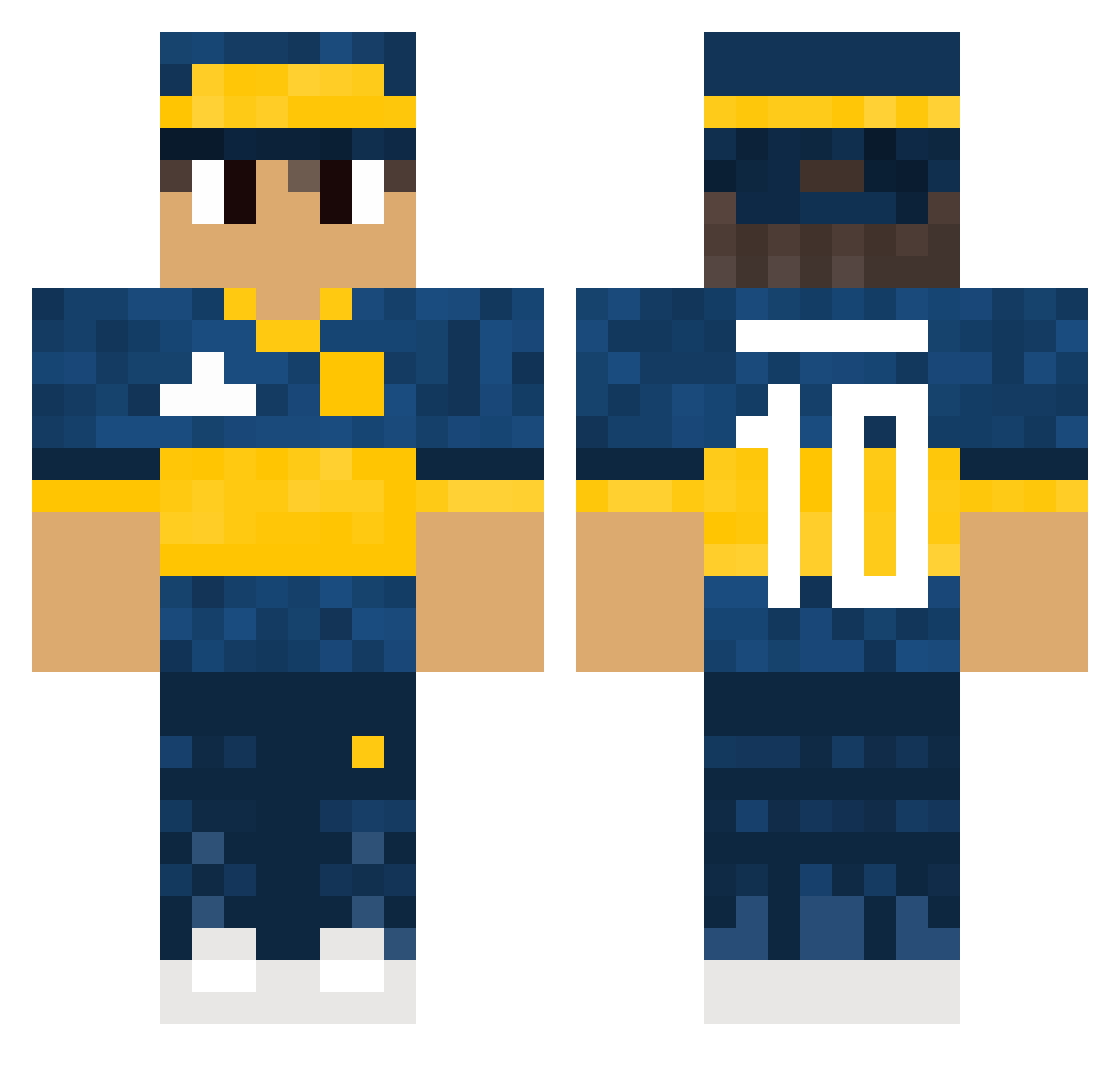 ThomasHD_ARG Minecraft skin, front and back view