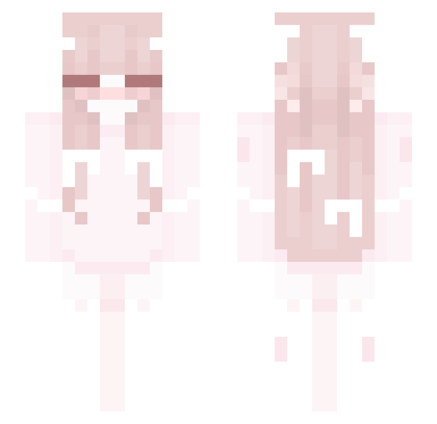 dracuinaaa Minecraft skin, front and back view