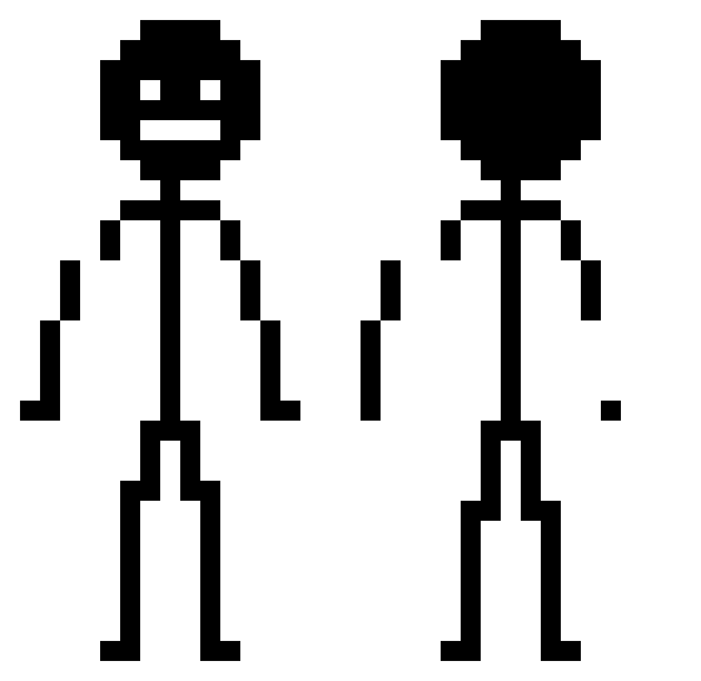 Tlau Minecraft skin, front and back view