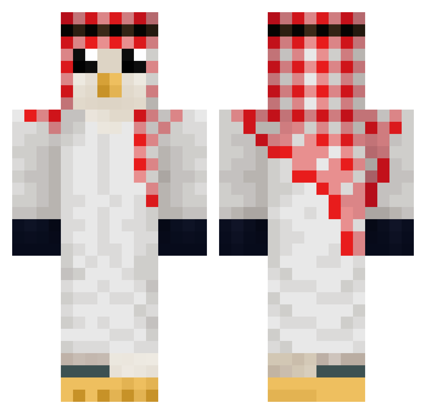 Stevos_ Minecraft skin, front and back view