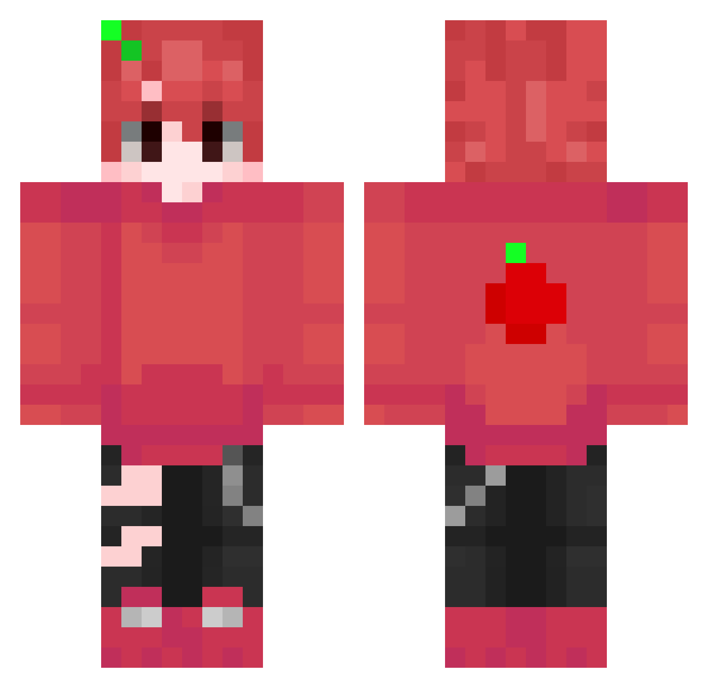 9_enti Minecraft skin, front and back view