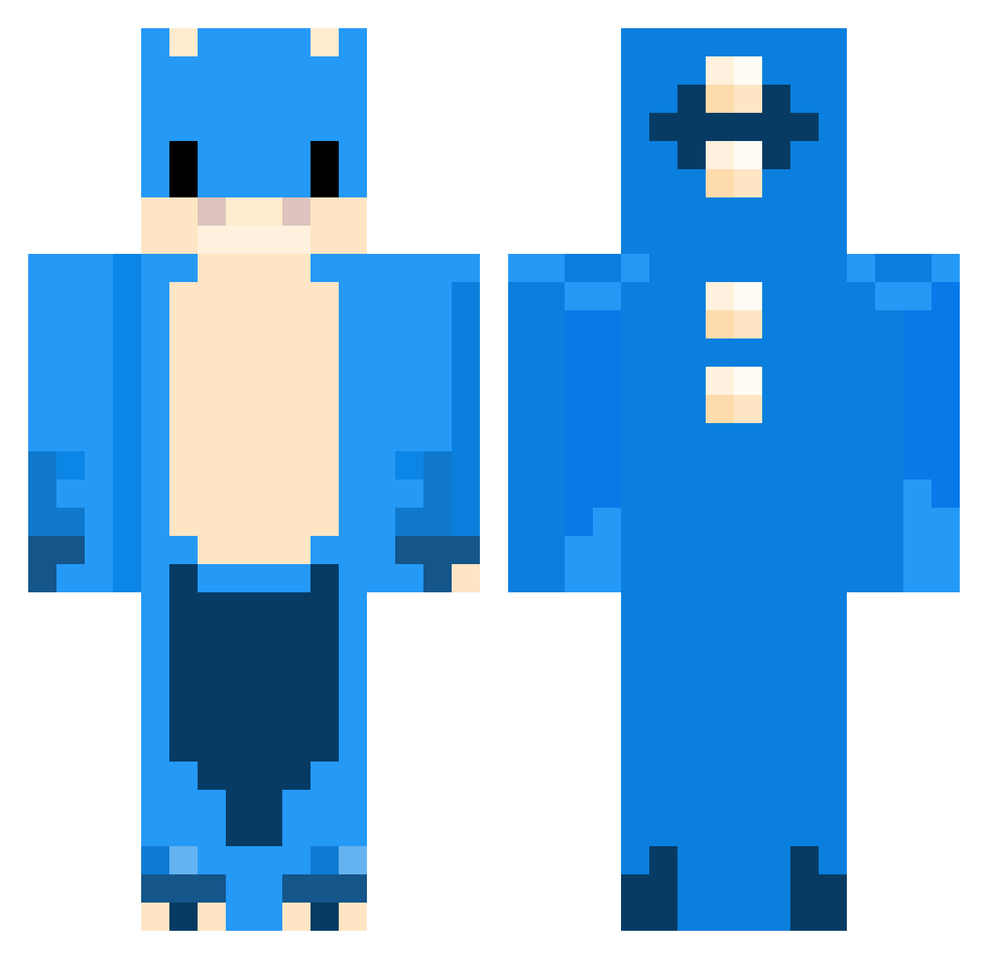 Linex2Punkt0 Minecraft skin, front and back view