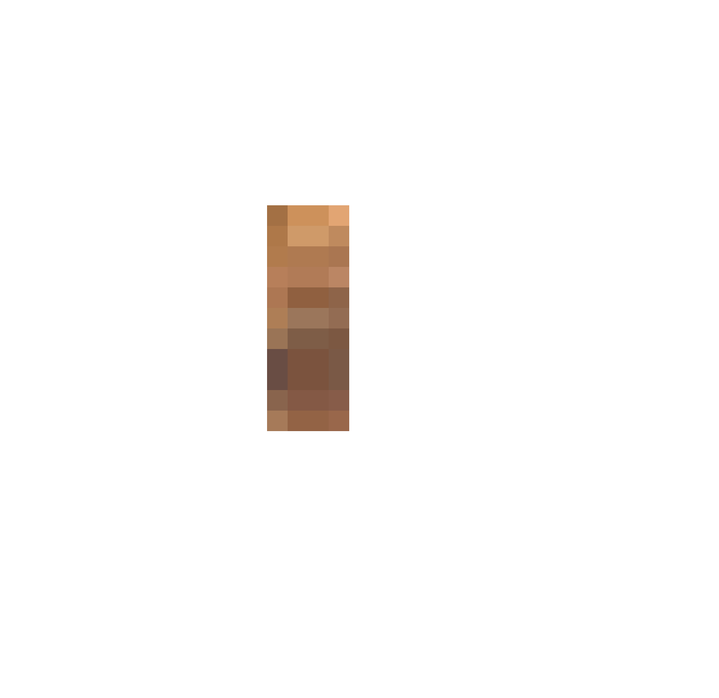 Queerity Minecraft skin, front and back view
