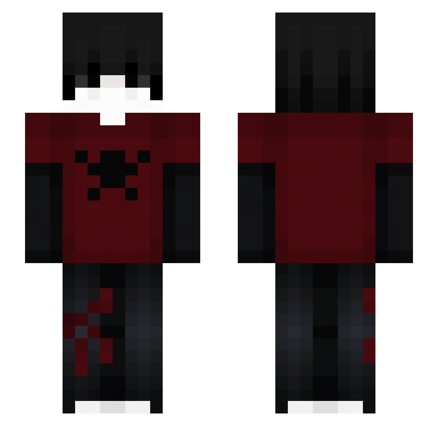 RoomierFoil9374 Minecraft skin, front and back view