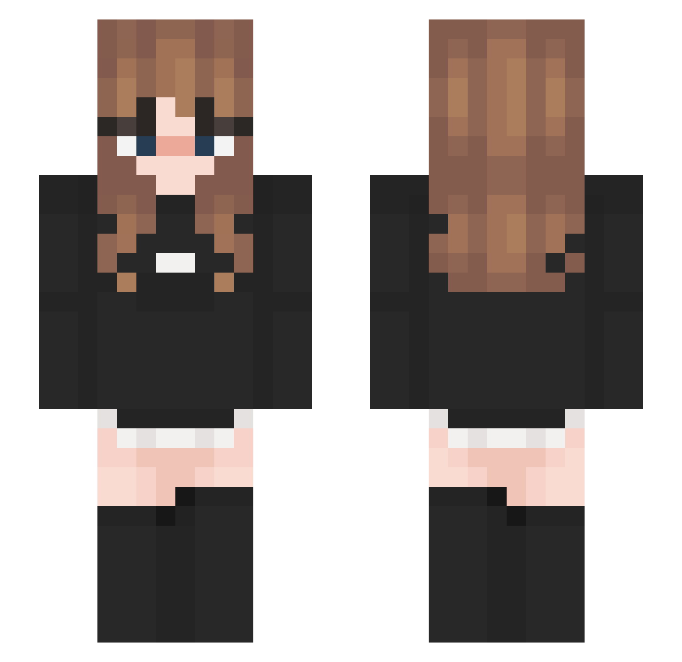 Xylo73 Minecraft skin, front and back view