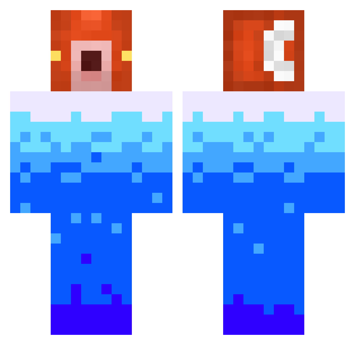 pablocar Minecraft skin, front and back view