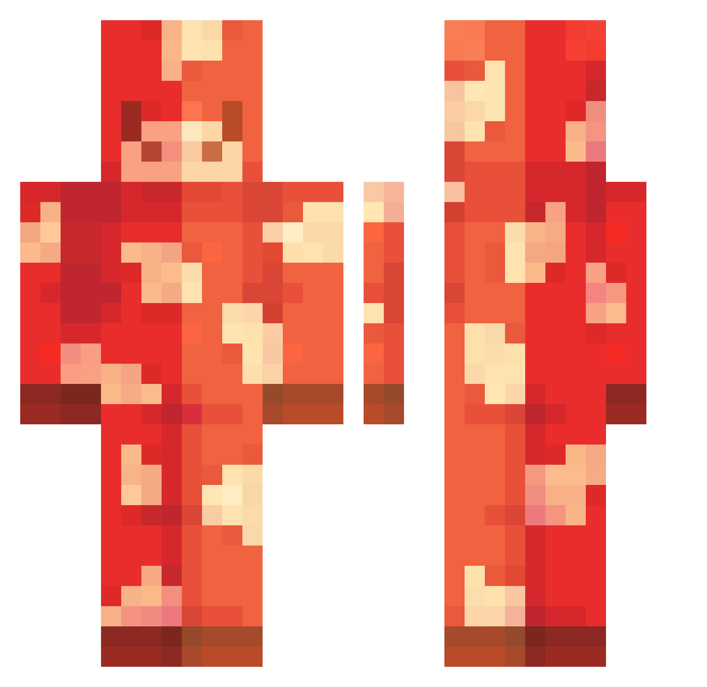 BigMoo72 Minecraft skin, front and back view