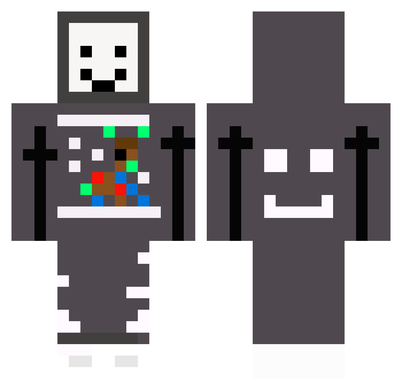 ZENNIT_PVP Minecraft skin, front and back view