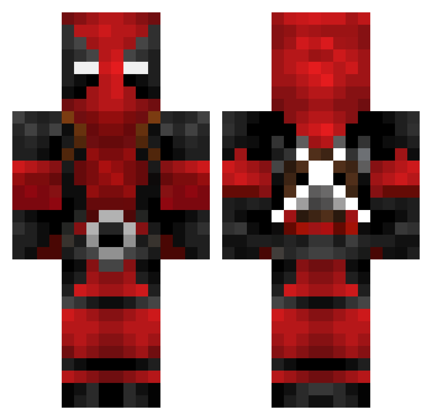 MariDosBos Minecraft skin, front and back view