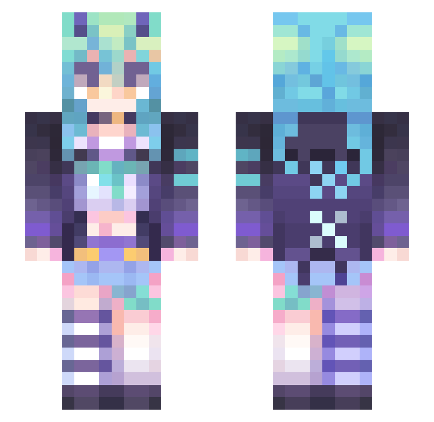 yongchi_ Minecraft skin, front and back view