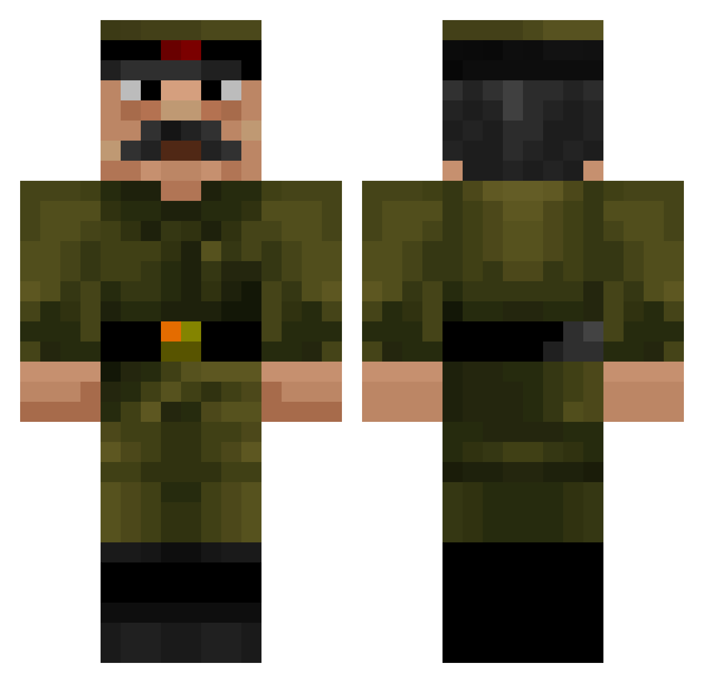 Der_Spritzer Minecraft skin, front and back view