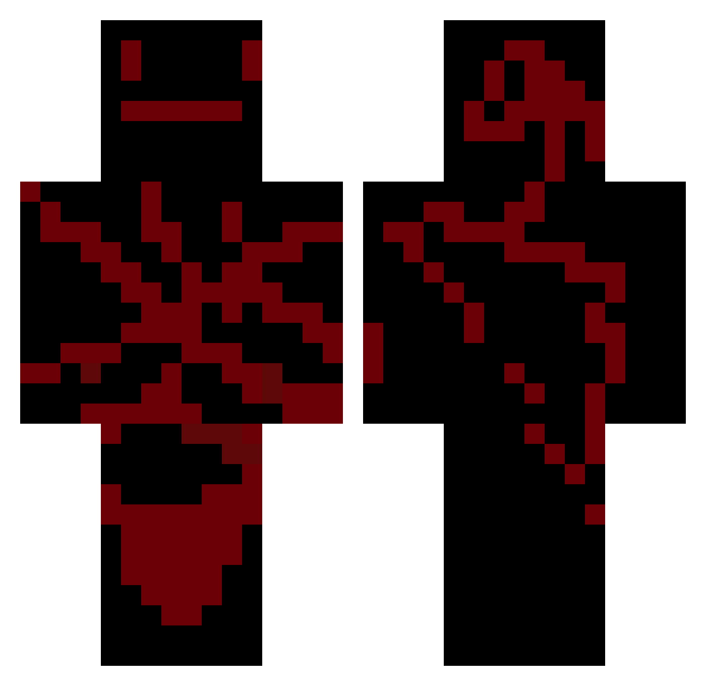 osmars Minecraft skin, front and back view