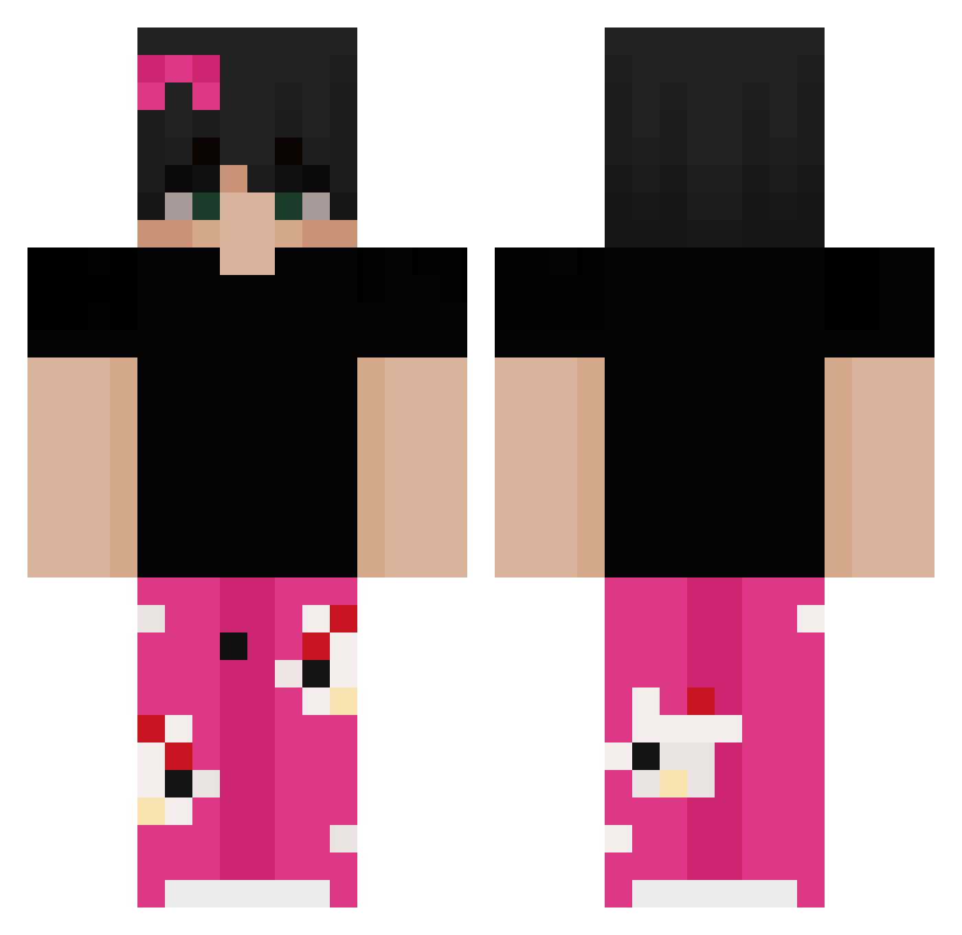 zztalonzz6533 Minecraft skin, front and back view