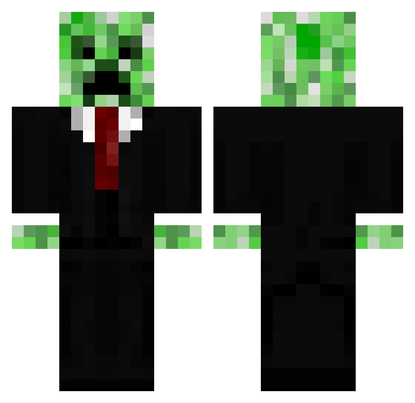 Zz_SwagMaster_zZ Minecraft skin, front and back view
