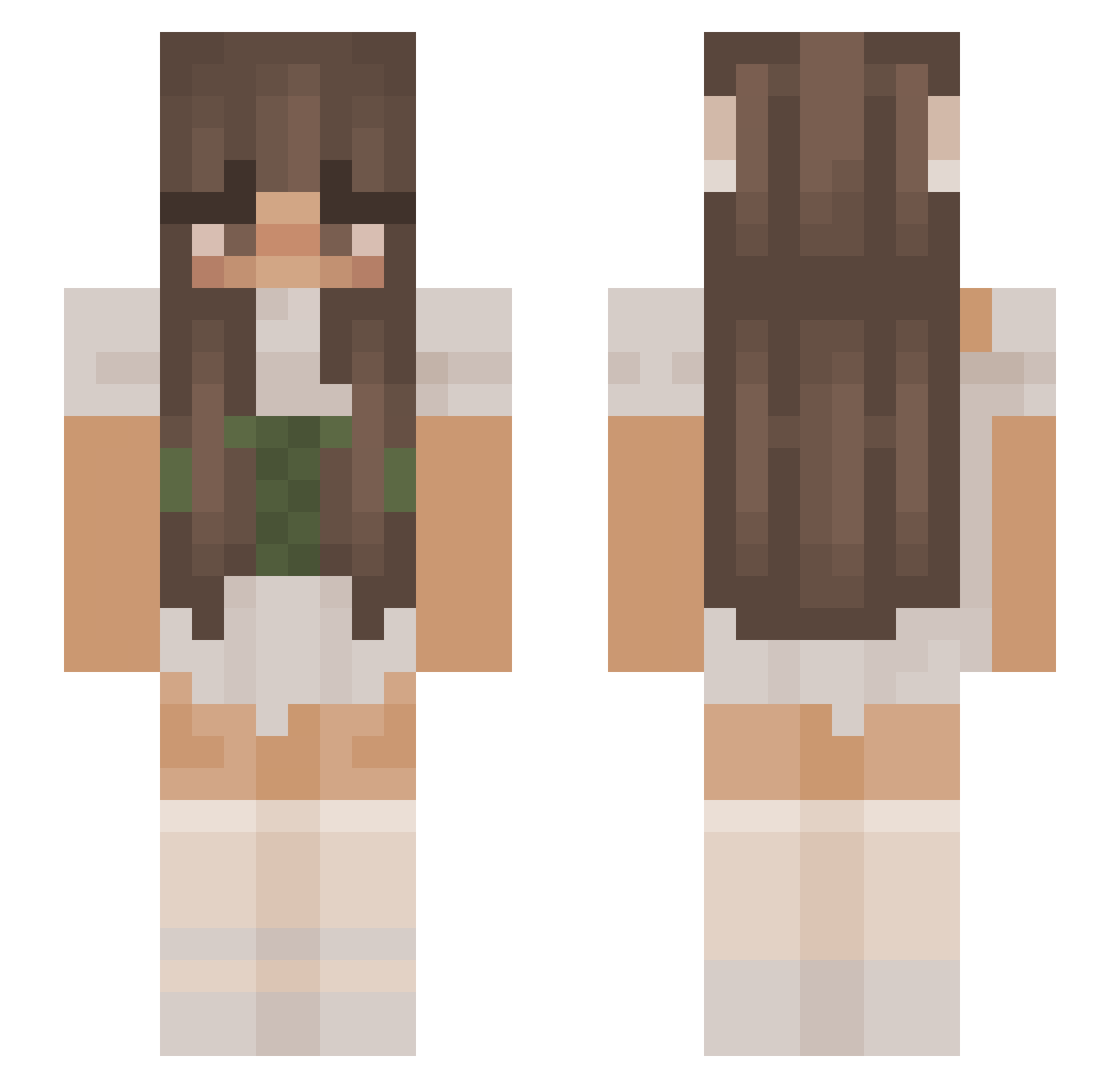 k1rikir1 Minecraft skin, front and back view