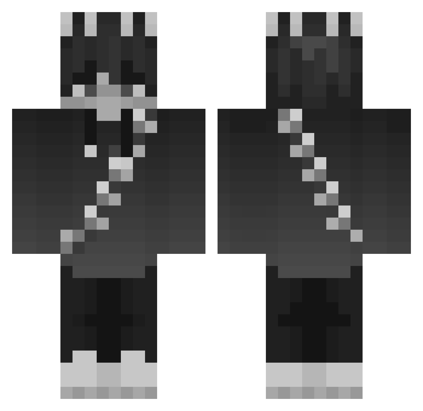 MiLeS_1dk Minecraft skin, front and back view