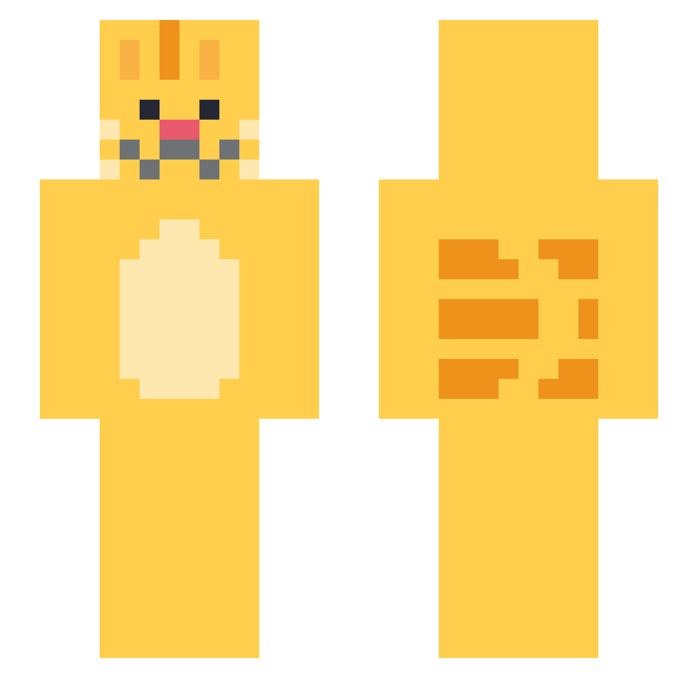rnckdals05 Minecraft skin, front and back view