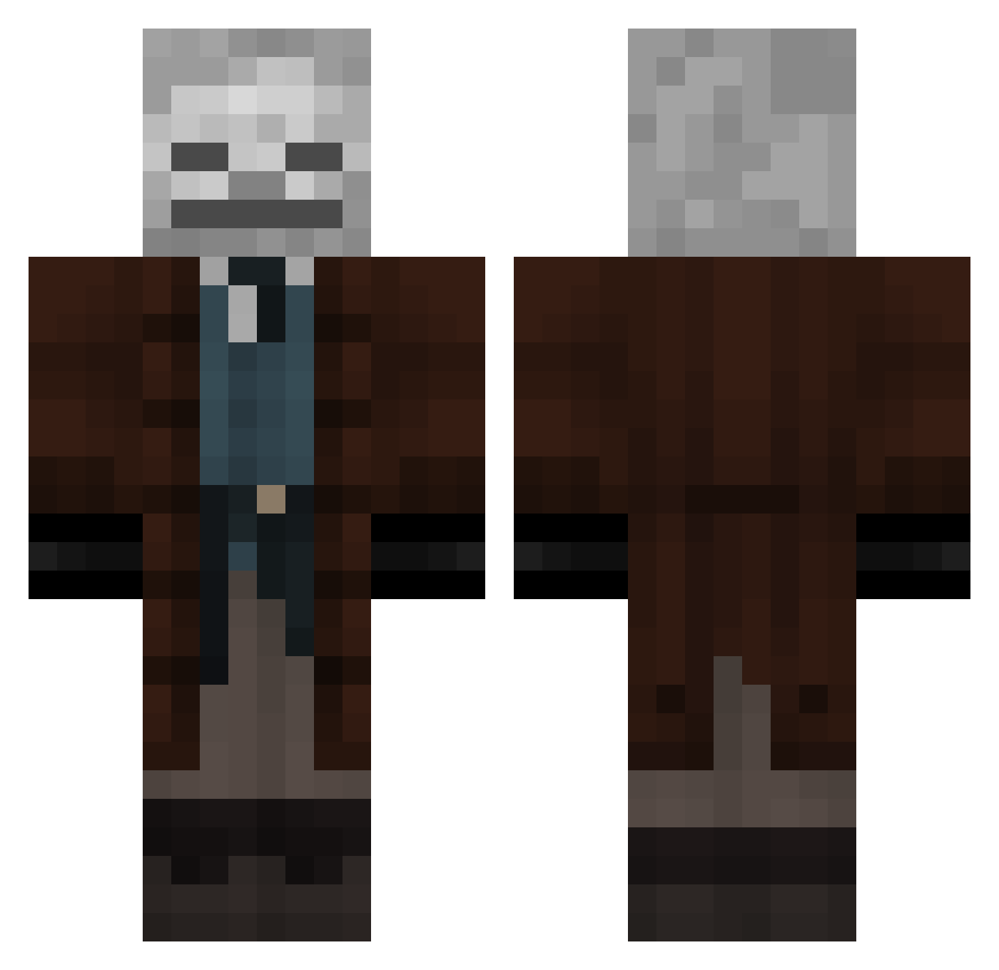 theo0ry Minecraft skin, front and back view
