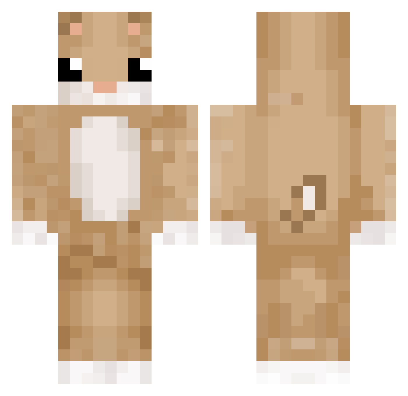 _Lucynda_ Minecraft skin, front and back view