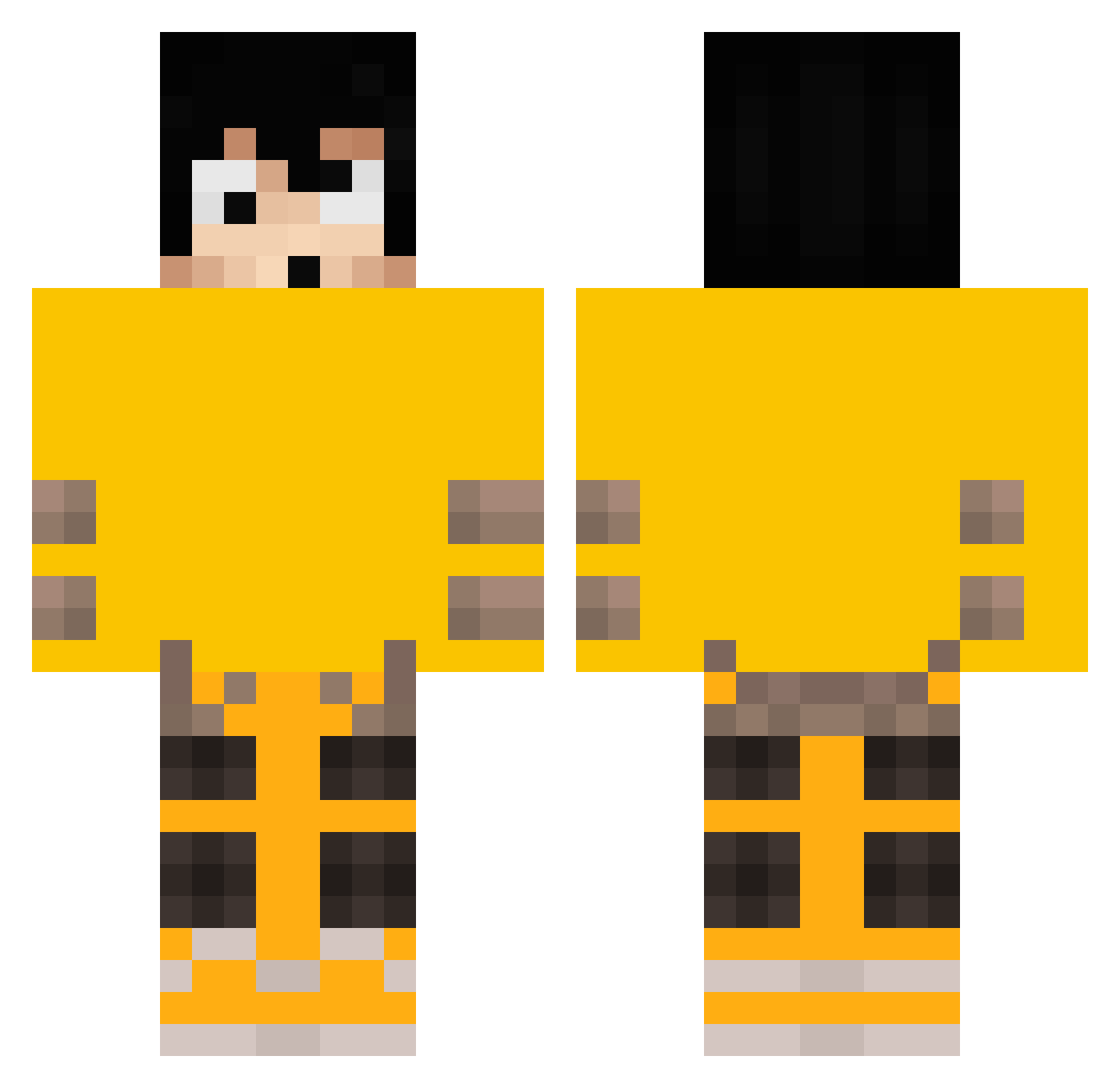 MartinIsBest Minecraft skin, front and back view
