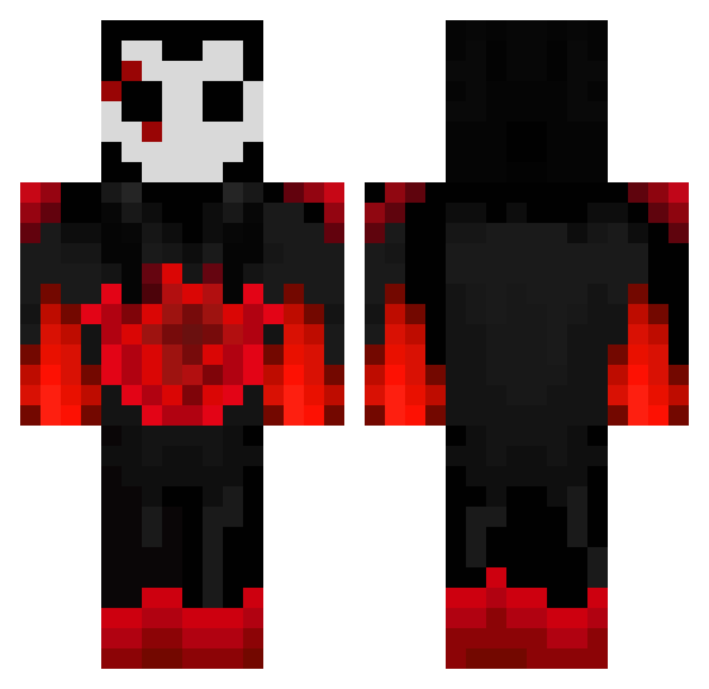 KingLuuk21 Minecraft skin, front and back view