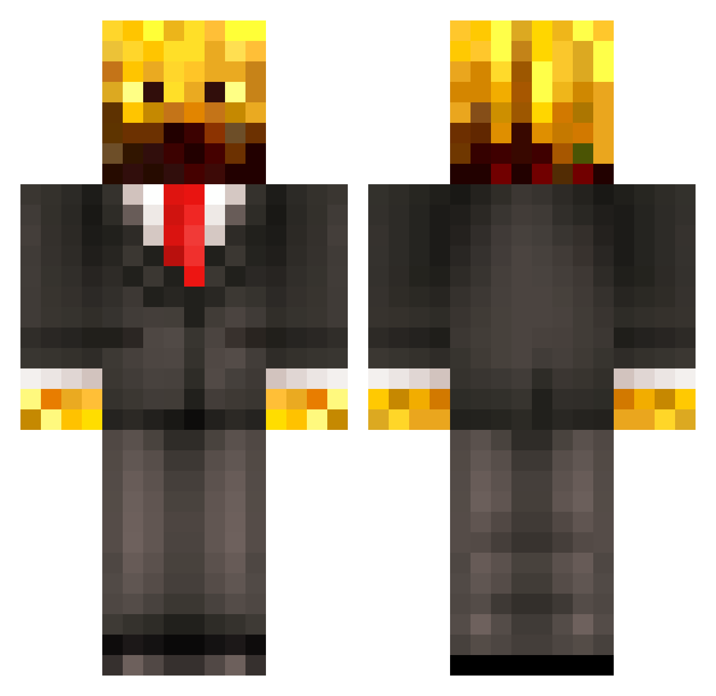 Flight_09 Minecraft skin, front and back view