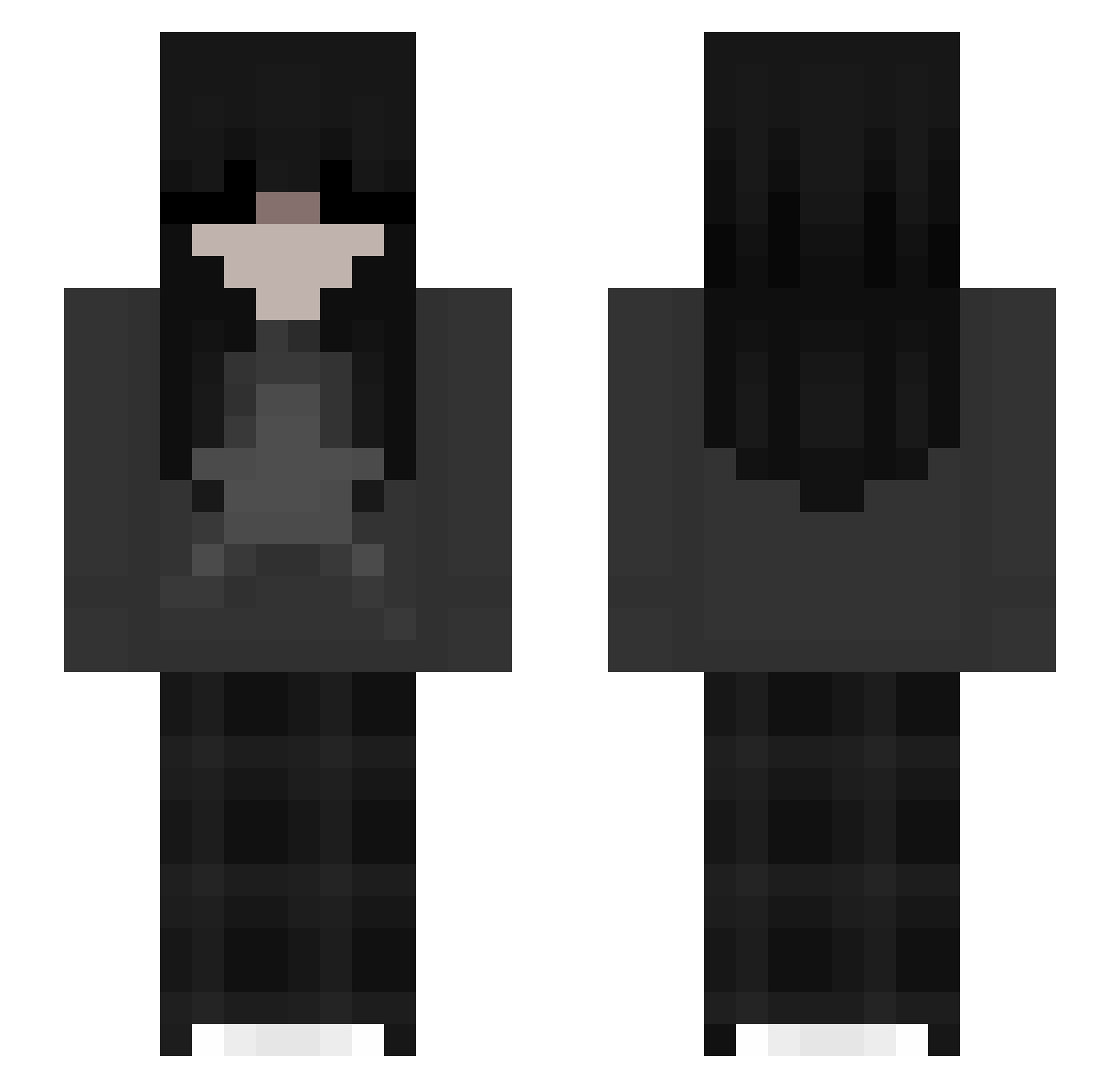 uksp Minecraft skin, front and back view