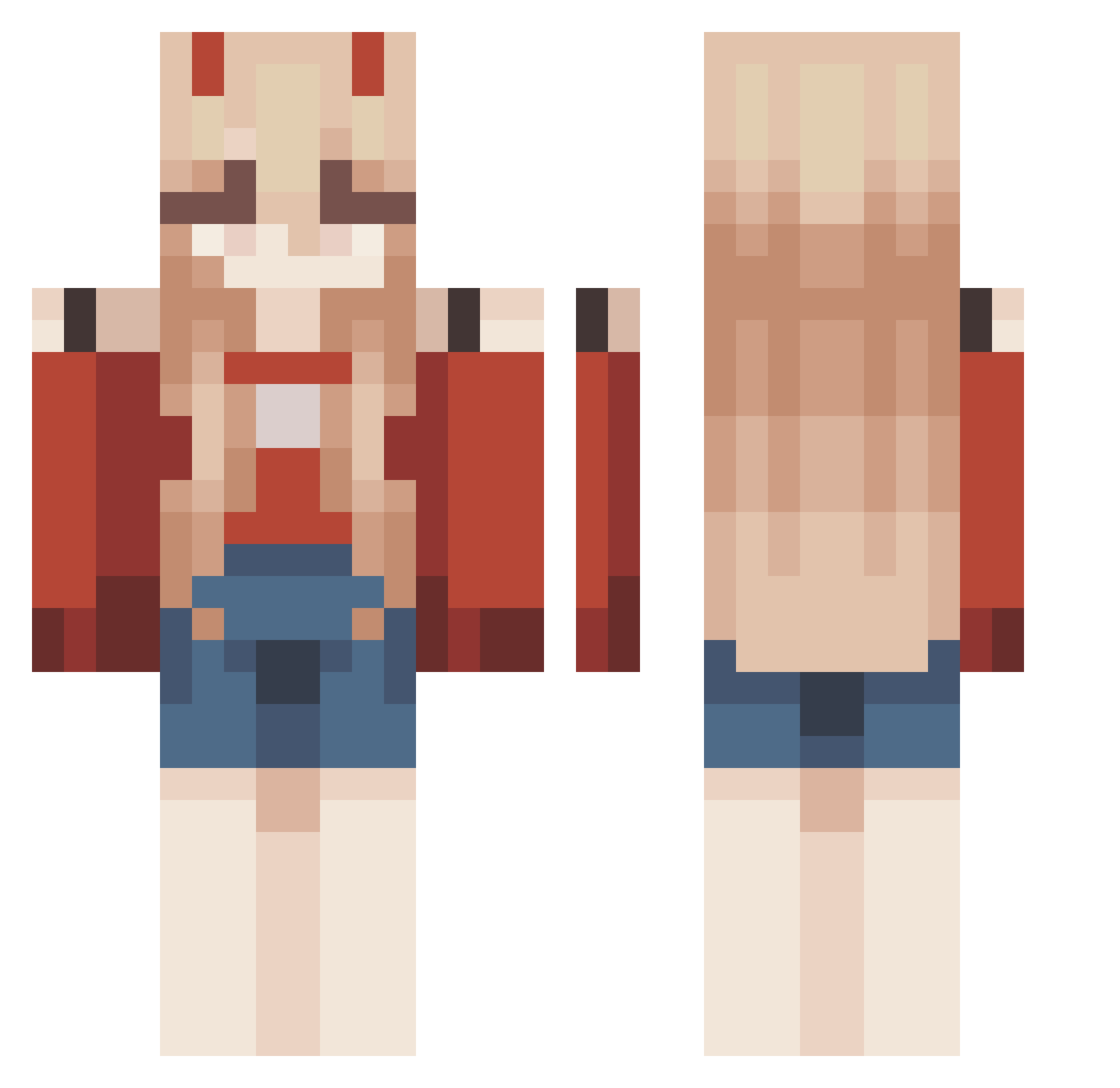 im_Souya Minecraft skin, front and back view