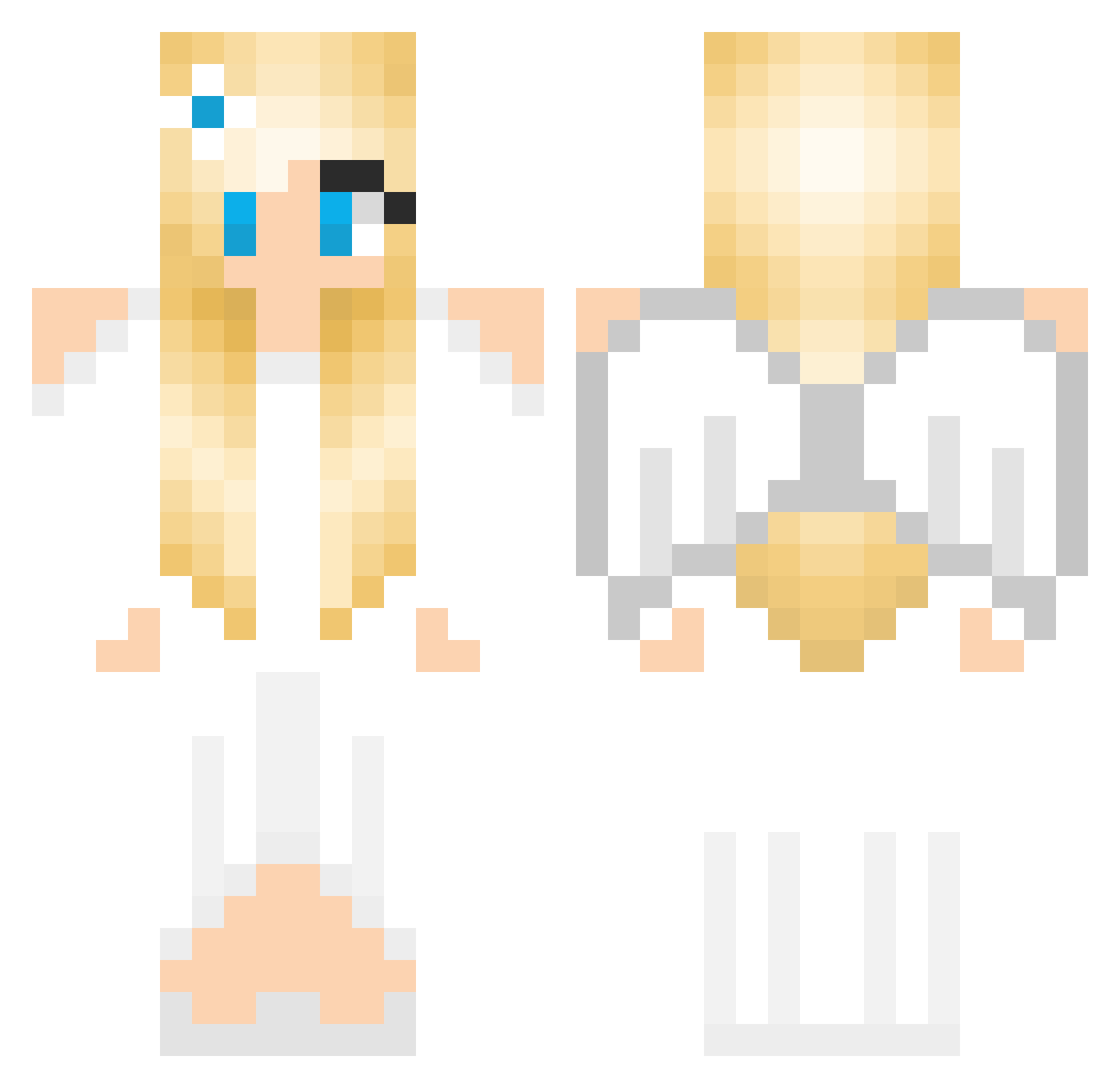 NICEGOOD Minecraft skin, front and back view