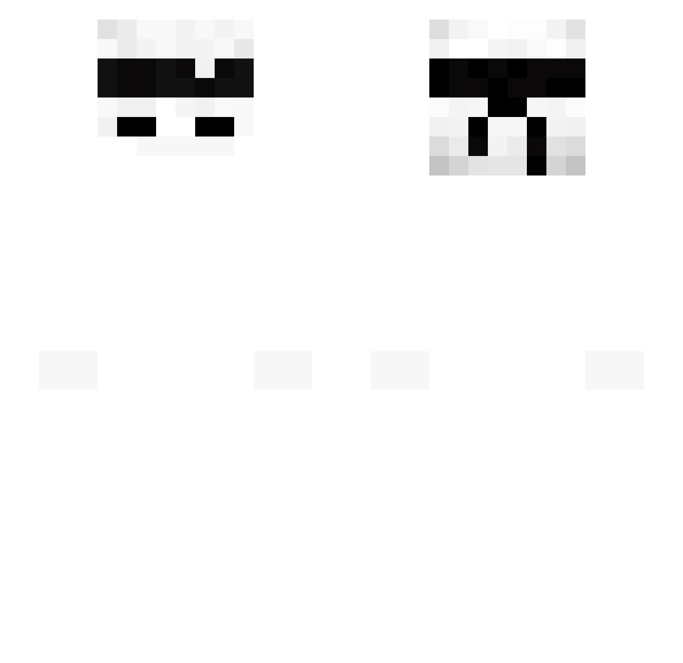 Leon1127 Minecraft skin, front and back view