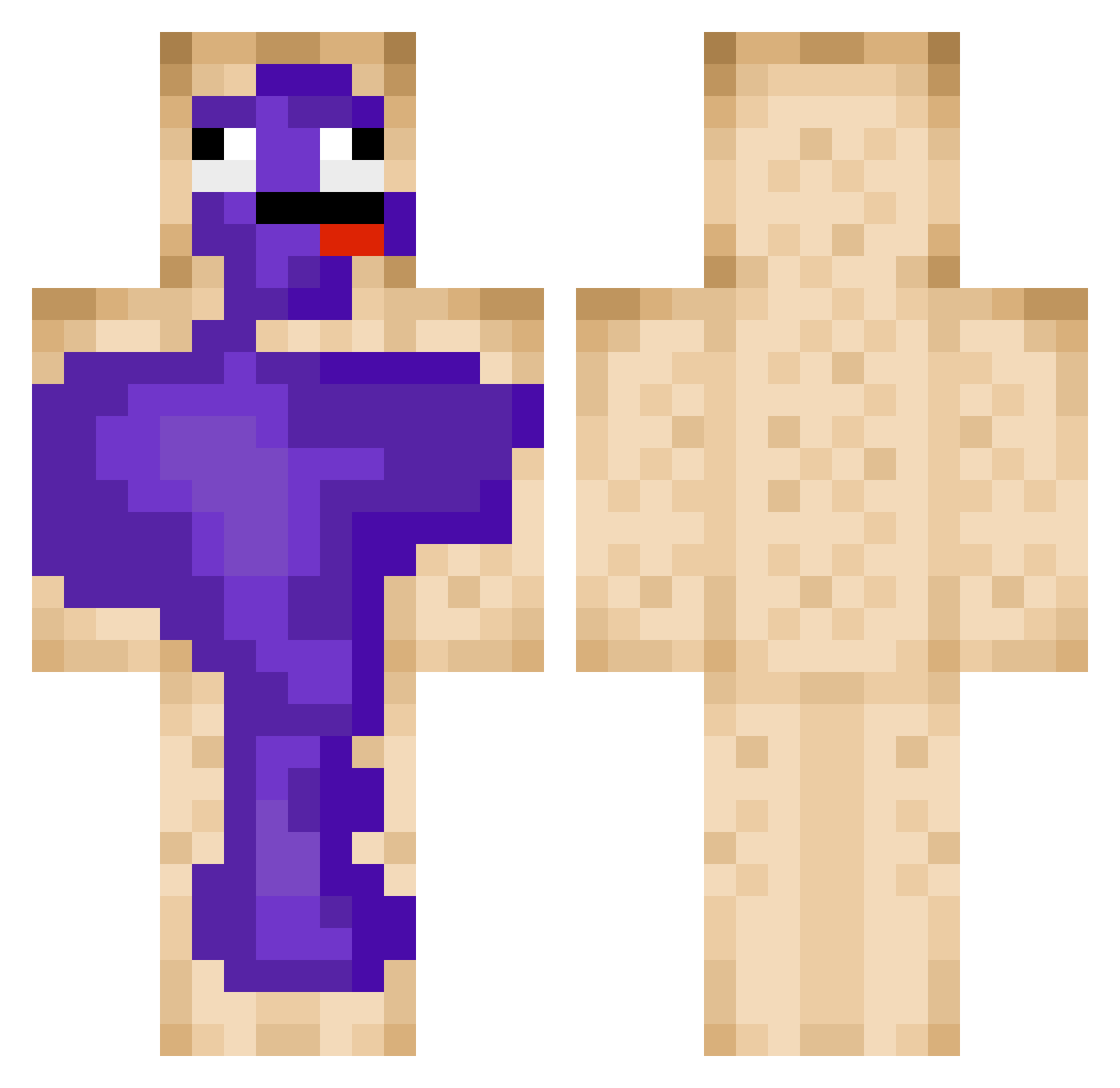 geesefeet012 Minecraft skin, front and back view