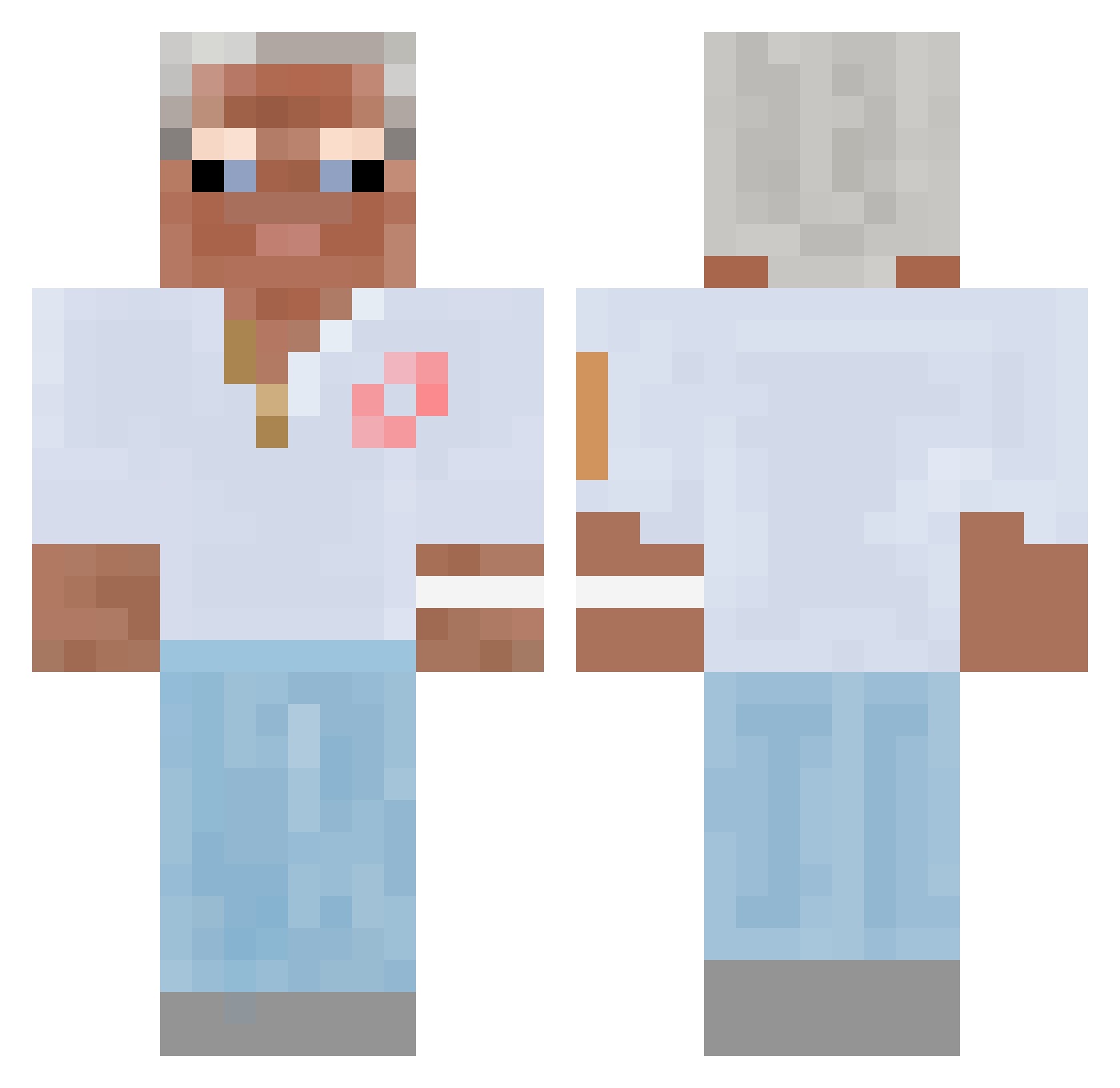 Marcok2115 Minecraft skin, front and back view