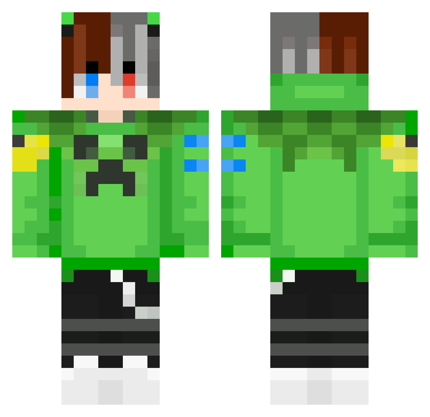 rooga_ Minecraft skin, front and back view