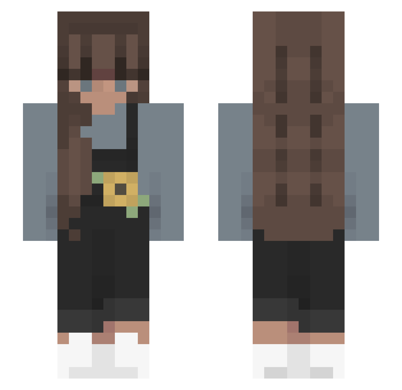 _Talvi_ Minecraft skin, front and back view