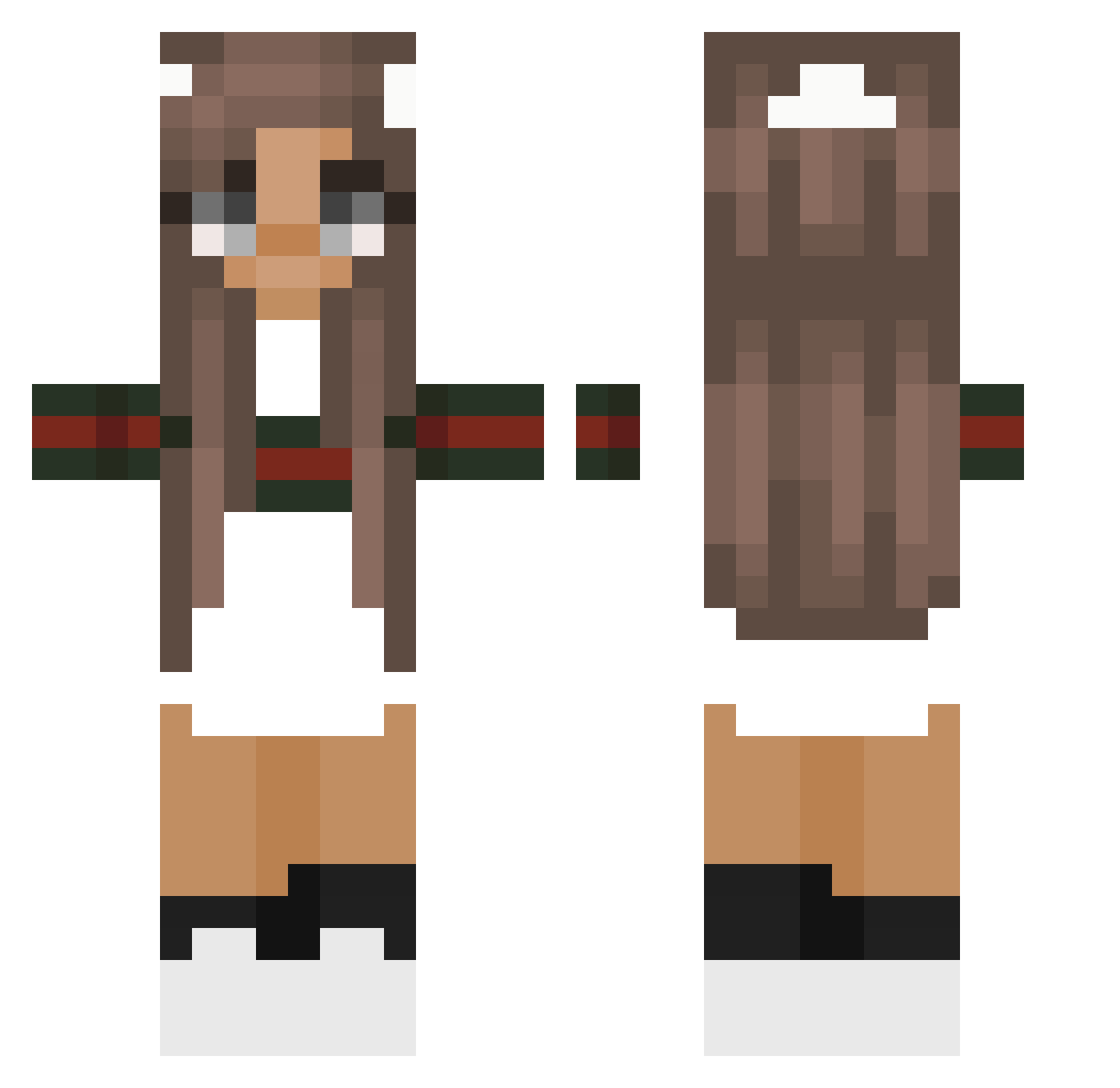 UzumakiiNaruto Minecraft skin, front and back view