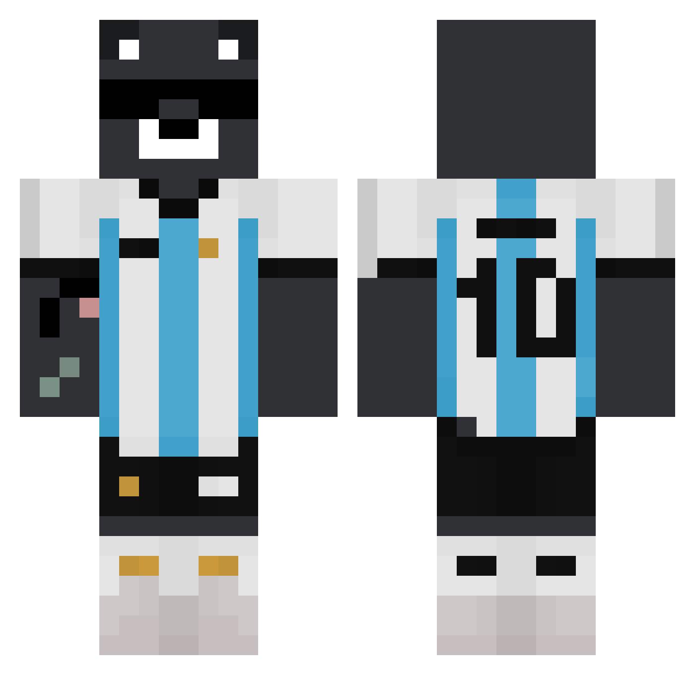 Diego_xpro Minecraft skin, front and back view
