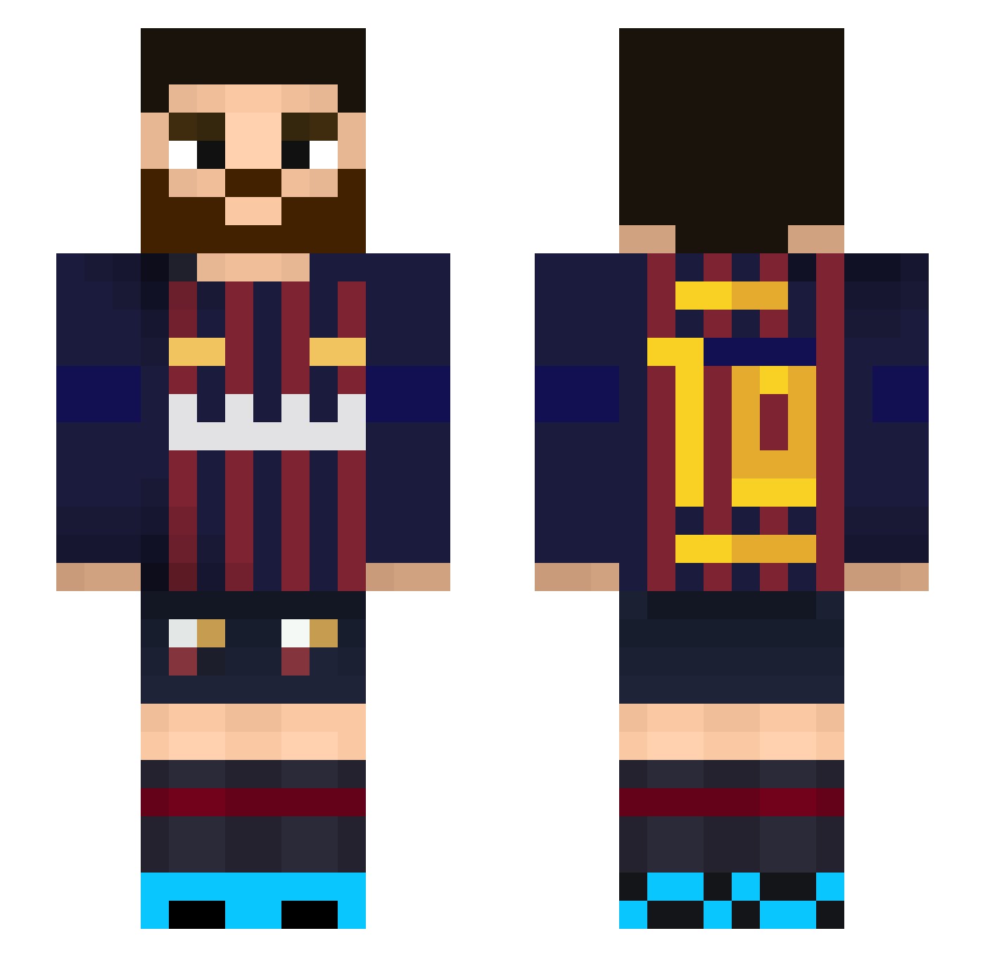 lylkevindurant Minecraft skin, front and back view