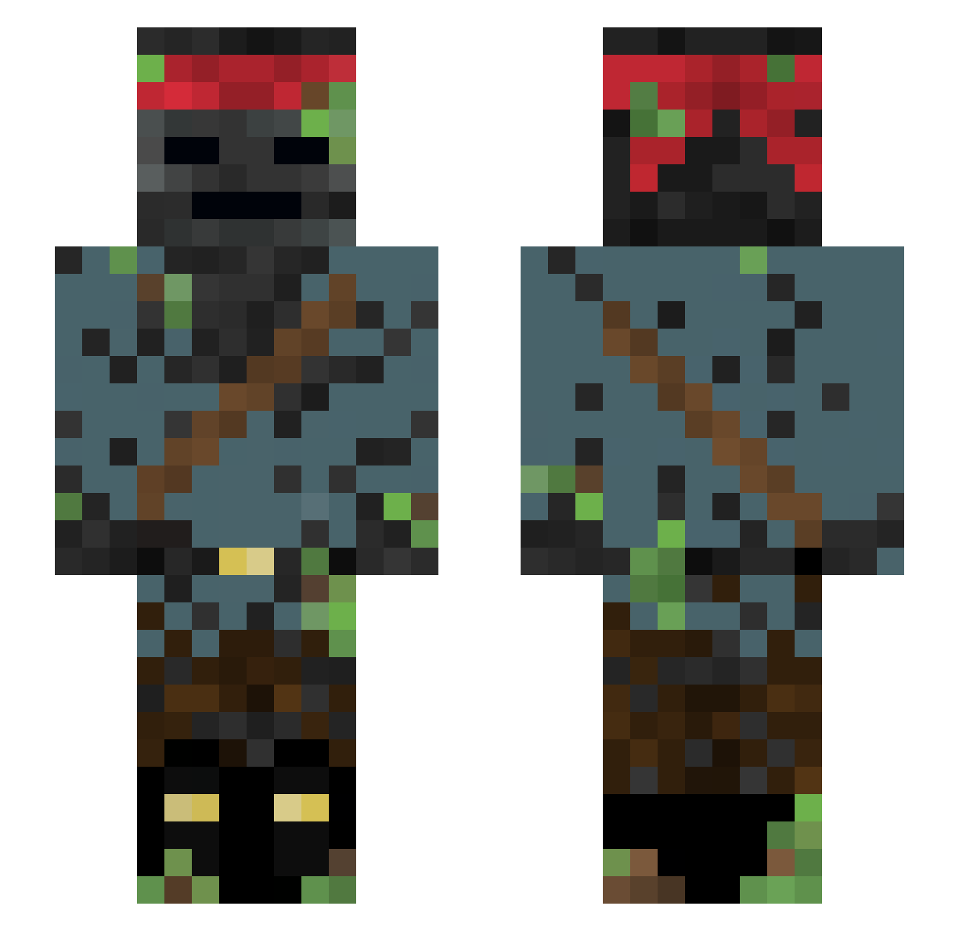 ITmedigital Minecraft skin, front and back view