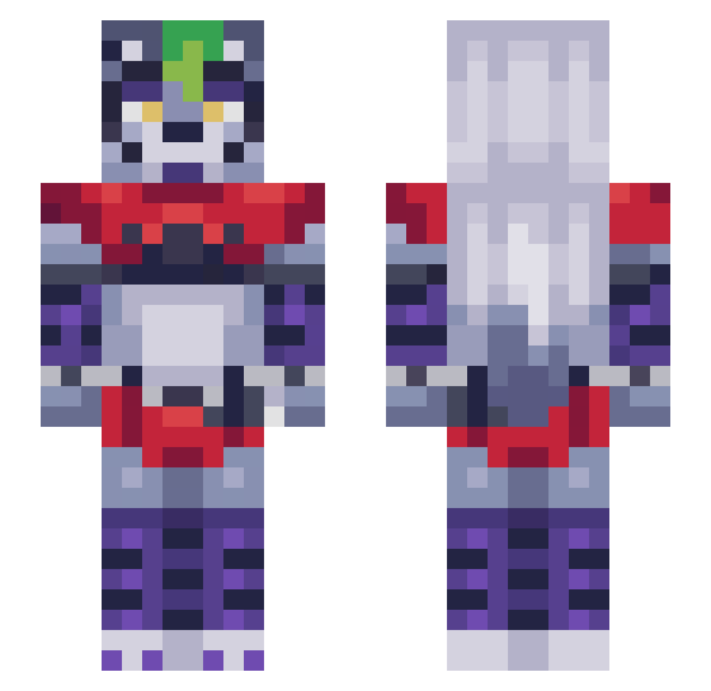 Ohio_Gaming Minecraft skin, front and back view