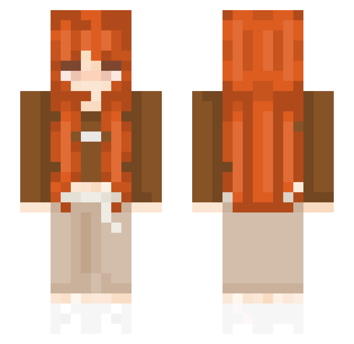 Mellaa_ Minecraft skin, front and back view